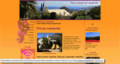 Desktop Screenshot of lanzarotefincas.de