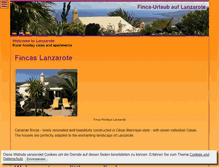 Tablet Screenshot of lanzarotefincas.de